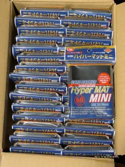 KMC Card Barrier Hyper Mat Mini Sleeves Black Case 30 packs of 60 1800 Sleeves - Image 1
