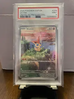 Pokemon Victini 208 Scarlet & Violet Promo Cards Holo PSA 9 MINT - Image 1