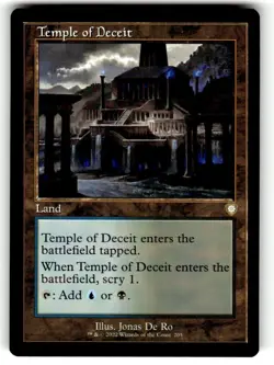 Temple of Deceit (Retro Frame) Commander: the Brothers' War Regular - Image 1