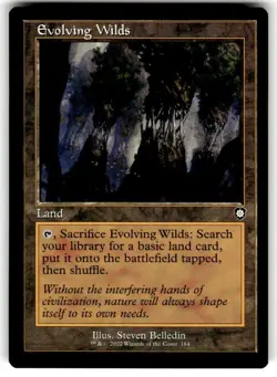 Evolving Wilds (Retro Frame) Commander: the Brothers' War Regular MTG NM - Image 1