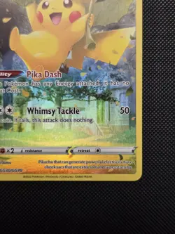 Pikachu Full Art GG30/GG70 Crown Zenith Galarian Gallery Pokemon 2023 - Image 4