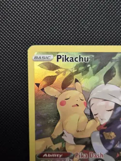 LP Pikachu & Akari TG05/TG30 Lost Origin Trainer Gallery Ultra Rare Pokemon Card - Image 2