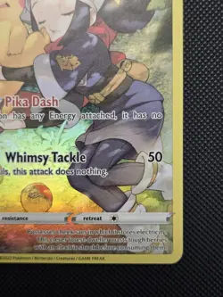 LP Pikachu & Akari TG05/TG30 Lost Origin Trainer Gallery Ultra Rare Pokemon Card - Image 4
