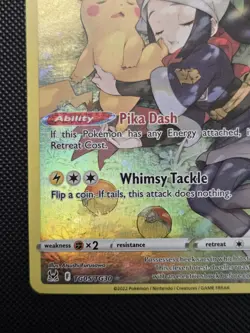LP Pikachu & Akari TG05/TG30 Lost Origin Trainer Gallery Ultra Rare Pokemon Card - Image 5