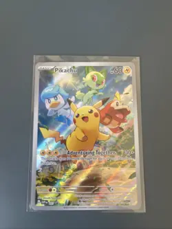 Pokemon Pikachu TCG SVP Black Star Promos SVP027 Holo Promo Near Mint Condition - Image 1