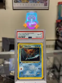 Pokemon TCG Kabutops 1st Edition Neo Discovery 6/75 PSA 8 - Image 1