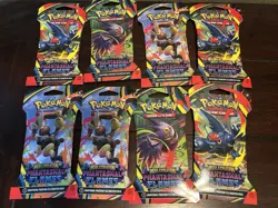 8x Pokemon TCG: Mega Evolution - Phantasmal Flames Sleeved Booster Pack - Image 1