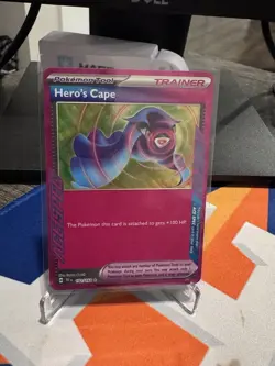Pokemon TCG Hero's Cape 152/162 ACE SPEC Rare S&V Temporal Forces NM+ - Image 1