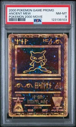 2000 Pokemon Wizards Ancient Mew Movie Promo PSA 8 - Image 1