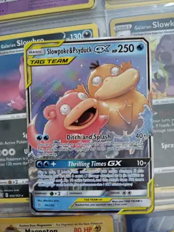 Pokemon Sun and Moon Unified Minds Slowpoke Psyduck GX Tag Team 35/236 Minty NM - Image 1