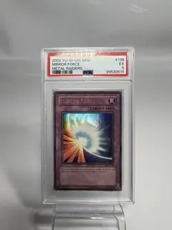 Yugioh Metal Raiders MRD-138 Mirror Force Ultra Rare Faded Wavy Print PSA 5 - Image 1