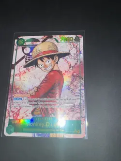 Monkey D. Luffy OP13-118 SEC Alt Art One Piece Carrying On His Will English Foil - Image 3