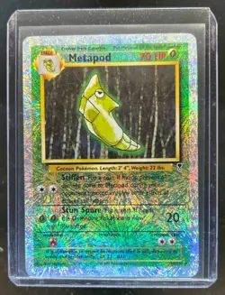 2002 Pokemon Legendary Collection Metapod Reverse Holo #54/110 - Image 1