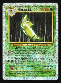 Pokemon Metapod 54/110 WotC Legendary Collection Reverse Holo Uncommon LP - Image 1