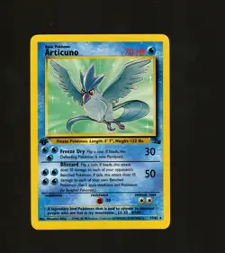 Articuno Rare 1st Edition Fossil Set 17/62 LP Pokemon TCG 1999 WOTC Vintage - Image 1