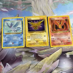 Pokemon Fossil '99 - Legendary Birds - Moltres/Zapdos/Articuno Set - Non Holo - Image 1