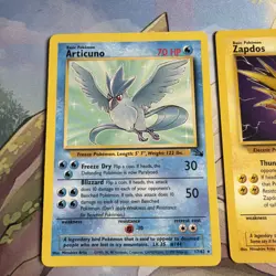 Pokemon Fossil '99 - Legendary Birds - Moltres/Zapdos/Articuno Set - Non Holo - Image 2