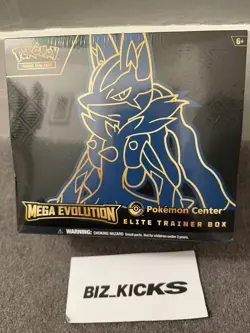 Pokemon TCG Mega Evolution Pokemon Center Lucario Elite Trainer Box Brand New - Image 1