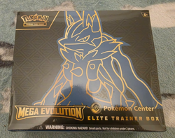 Mega Evolution Lucario Pokemon Center ETB Elite Trainer Box Pokemon TCG - Image 1