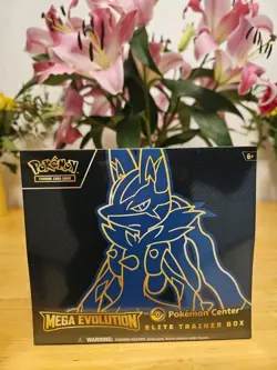 Pokemon TCG Mega Evolution Lucario Pokemon Center Elite Trainer Box New Sealed - Image 1