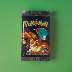 POKEMON TCG 1ST EDITION BASE SET BOOSTER PACK FACTORY SEAL SHADOWLESS CHARIZARD - Image 1