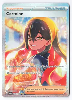 Carmine 217/167 - Pokemon Twilight Masquerade Special Illustration Rare SIR NM - Image 1