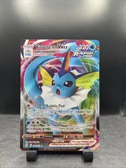 Vaporeon VMAX 030/203 Evolving Skies Ultra Rare Pokemon TCG Card MP See Pics - Image 1
