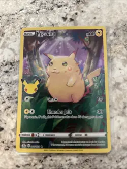 Pokemon Pikachu TCG Celebrations Card 005/025 Full Art, Near Mint Condition - Image 1