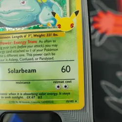Venusaur 15/102 - HOLO Secret Rare Pokemon Celebrations Classic Collection Card - Image 4
