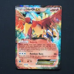 NM Ho-Oh EX 22/124 Ultra Rare Dragons Exalted Pokemon Card - Image 1