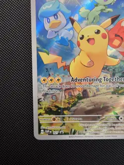 NM Pikachu 027 Sv: Scarlet & Violet Promo Pokemon Card Holo Full Art Ultra Rare - Image 5