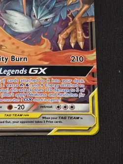 NM Pokemon Card - Moltres & Zapdos & Articuno GX Hidden Fates 44/68 Ultra Rare - Image 4