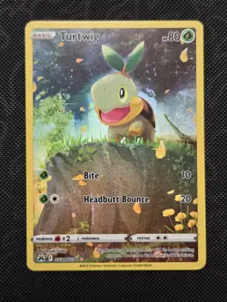 Turtwig GG31/GG70 Ultra Rare Crown Zenith Galarian Gallery Full Art Pokemon Card - Image 1