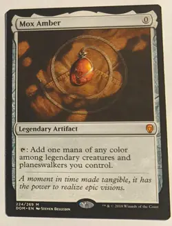 MTG English Magic Card Near Mint MOX AMBER from Dominaria - Image 1