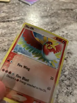 Pokemon TCG Card Ho-Oh 1/17 Full Holo Rare Pop Series 5 1/17 Lp - Image 2
