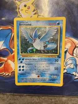 Carta Pokemon Articuno Fossil Rara Olografico Italiano 2/62 WOTC - Image 1