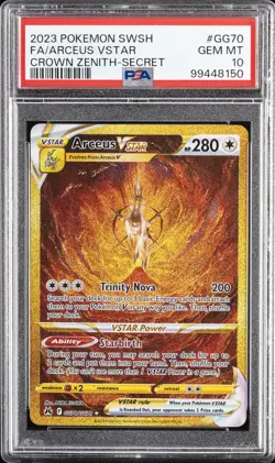 2023 POKEMON SWORD & SHIELD CROWN ZENITH SECRET FULL ART/ARCEUS VSTAR PSA 10 - Image 1