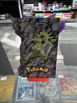 Pokemon Tyranitar 18/18 Johto League Champions Embossed Die Cut TOPPS CARD NM - Image 1