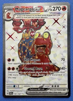 Magcargo ex 191/167 Sv06: Twilight Masquerade Tera Ultra Rare Holo Pokemon Card - Image 1