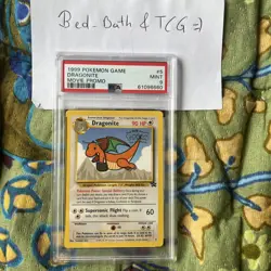 1999 POKEMON GAME MOVIE PROMO #5 DRAGONITE PSA 9 - Image 1