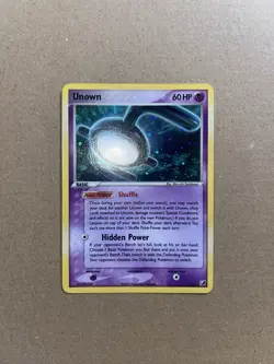 Unown E E/28 HOLO Rare EX Unseen Forces 2005 Pokemon Card - Image 2