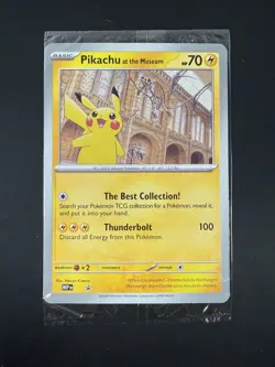 Pikachu At The Museum, Pokemon X Natural History Museum Jumbo Promo - Sealed - Image 1