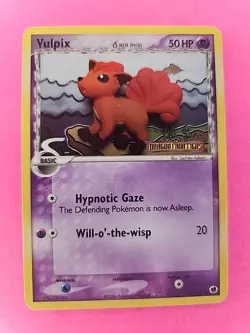 Vulpix Reverse Holo Ex Dragon Frontiers Pokemon Card WOTC NM - Image 1