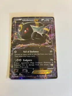 Pokemon TCG Card Umbreon EX 55/124 Fates Collide Holo Vintage Card - Read Desc - Image 1