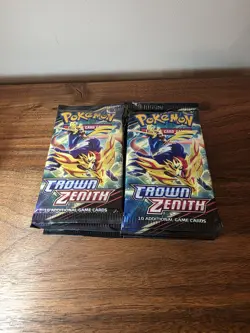 20 Pokemon Crown Zenith Booster Packs (20 Packs From Sea & Sky) - Image 1