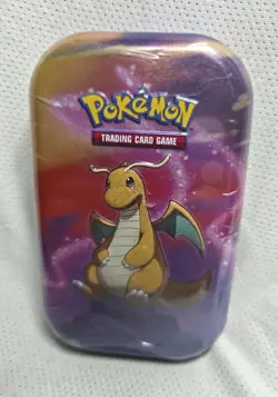 Pokemon Dragonite Kanto Power Mini Tin - 2 Booster Packs + Coin - Factory Sealed - Image 1