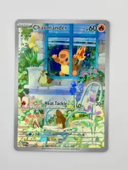 MINTY * POKEMON S&V OBSIDIAN FLAMES ETB PROMO #44 CHARMANDER ILLUSTRATION RARE - Image 1