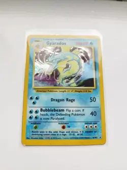 Gyarados 6/102 Holo Rare 1999 Base Set Pokemon Card by Wizards of the Coast - Image 1