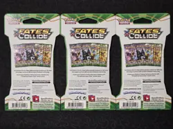Pokemon XY Fates Collide Three (3) Sleeved Booster Packs New Sealed - Image 2