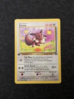 Pokemon 1st Edition Jungle Eevee 51/64 NM Near Mint - Image 1